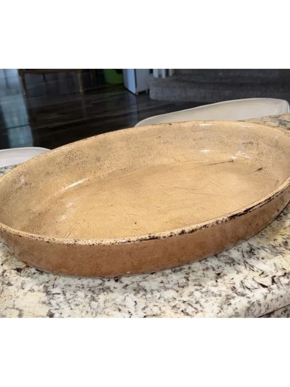 French Vintage Oval Terrine Baking Dish La Bourguignonne Emile Henry Stoneware